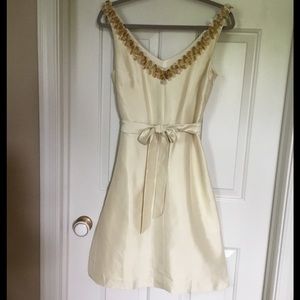 NWT Banana Republic 100% Silk Sequined Dress  6